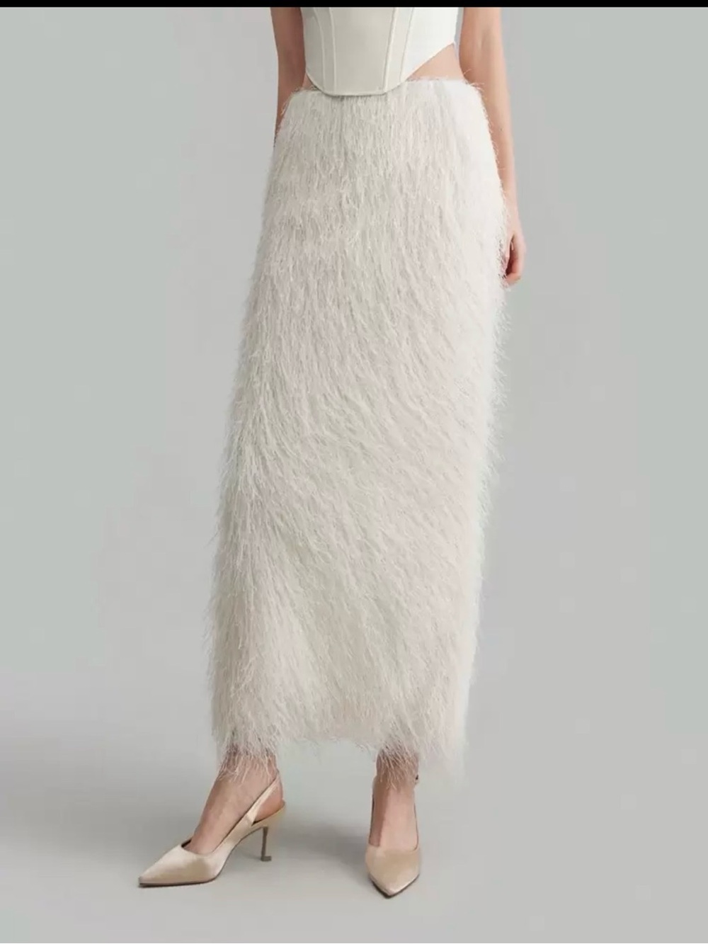 Feather Fringe Skirt
